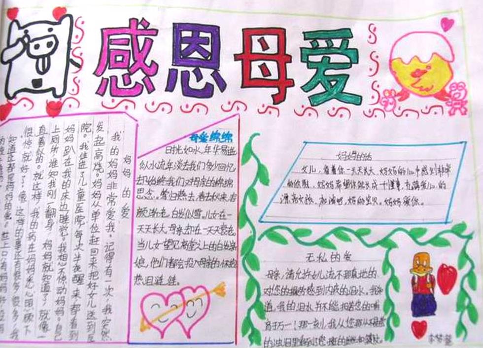 母亲节手抄报图片（2）